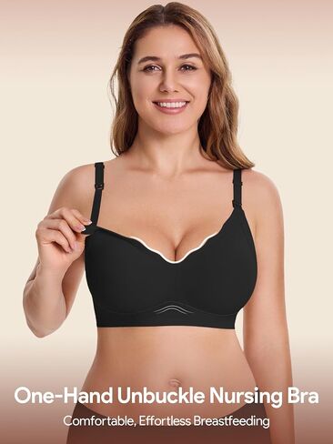 Hbselect 3pack تمريض حمالات الصدر للرضاعة الطبيعية صامتة الأمومة غير سلس من أجل الحملات الراحة في النوم حمالات الصدر in Kuwait