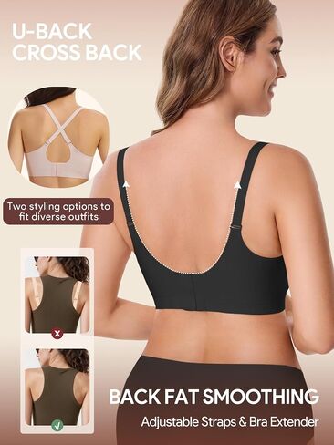 Hbselect 3pack تمريض حمالات الصدر للرضاعة الطبيعية صامتة الأمومة غير سلس من أجل الحملات الراحة في النوم حمالات الصدر in Kuwait