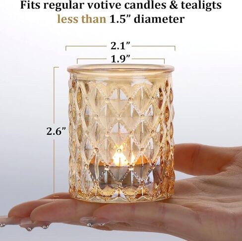 24pcs Pink Votive Candle Holders, Girl Baby Shower Decorations, Tealight Candle Holder for Valentine's Day, Wedding, Brithday Party, Table Centerpiece in Kuwait