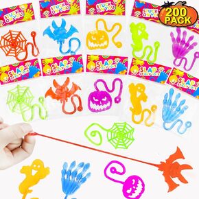 Halloween Sticky Hands Toys Gifts for Kids 20 PCS, Halloween Treats Non Candy Basket Goodie Bag Stuffer Fillers Party Favors Prizes for Toddlers, Halloween Trick or Treat Toys for Boys Girls in Kuwait