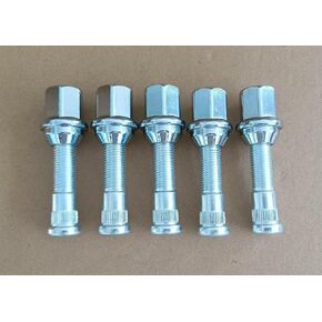 5PCS M14-1.50 Serrated Wheel Stud Bolts 610-615 - 0.63' Knurl, 2.35' Length & Lug Nuts Compatible with 2011-2024 Dodge Durango, 2012-2025 Ram 1500, 2011-2023 Jeep Grand Cherokee in Kuwait