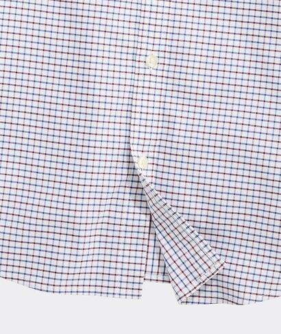 vineyard vines Boys' Wauwinet Tattersall Performance Cotton Shirt in Saudi Arabia