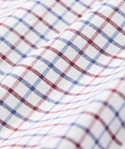 vineyard vines Boys' Wauwinet Tattersall Performance Cotton Shirt in Saudi Arabia