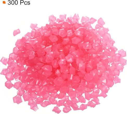 300pcs Glow Rocks 8-10mm Glow Pebbles Decoration in The Dark Luminous Stones Decor DIY Decorative White for Garden, Potted Plant, Fish Tank in Saudi Arabia