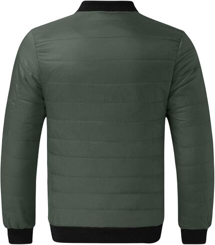 Aqayl Puffer سترة الرجال خفيفة الوزن قابلة للتعبئة أسفل المعطف الكامل zip up مع عزل سترة معاطف الشتاء الخريف الدافئة مع جيوب in Saudi Arabia
