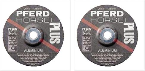 Pferd 61301 4-1/2" x 1/4" Grinding Wheel, 7/8" AH A 24 N SG for Aluminum - Type 27 in Saudi Arabia