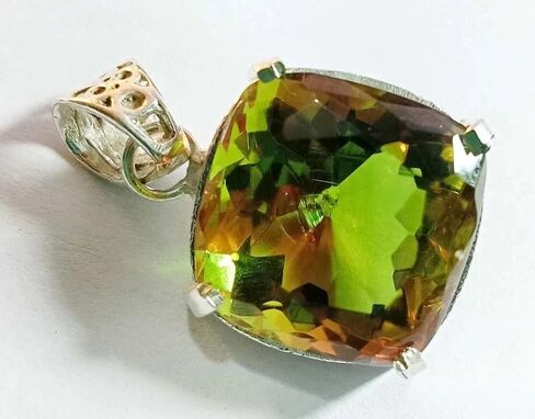 56.86 Ct Certified Natural Zultanite 7-Color Pendant in 925 Silver – Loose Gemstone for Jewelry Making in Saudi Arabia