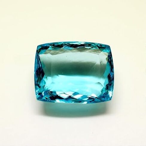 111 Carat Natural Blue Aquamarine Cushion Shape Certified Loose Gemstone for Jewellery Making in Saudi Arabia
