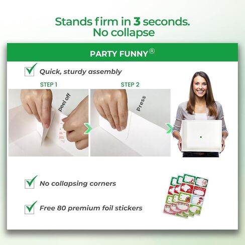 16 صندوق تغليف هدايا كرافت مع أغطية لتغليف الملابس الكبيرة جدًا و80 ملصقًا لبطاقات عيد الميلاد (أحجام متنوعة للقمصان والأردية والمعاطف والسترات والملابس وهدايا عيد الميلاد) in Kuwait