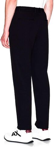 Armani Exchange Men's Cozy Pique Trouser, Black in Saudi Arabia
