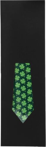 ASVP Shop Shamrock Tie - St. Patrick's Clover Clevtie للرجال | حزب الأيرلندي الأخضر المحظوظ وارتداء العطلات in Saudi Arabia