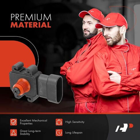 A-Premium Turbocharger Boost Sensor [3 دبابيس] متوافق مع شيفروليه سيلفرادو 2500 3500 HD ، سيلفرادو 3500 ، سيلفرادو 3500 كلاسيك ، إكسبريس 4500 و GMC Sierra 2500 3500 HD ، Savana 4500 ، 6.6L in Saudi Arabia