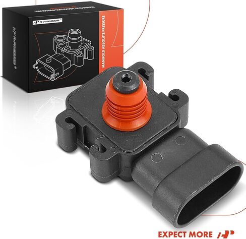 A-Premium Turbocharger Boost Sensor [3 دبابيس] متوافق مع شيفروليه سيلفرادو 2500 3500 HD ، سيلفرادو 3500 ، سيلفرادو 3500 كلاسيك ، إكسبريس 4500 و GMC Sierra 2500 3500 HD ، Savana 4500 ، 6.6L in Saudi Arabia