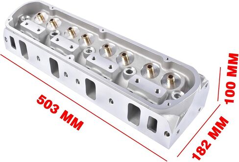 Bare Cylinder Head Replacement for Ford Small Block SBF 289 302 351W 5.0L V8 Aluminum 61cc Chamber 185cc Intake 65cc Exhaust Runner GELUOXI in Saudi Arabia