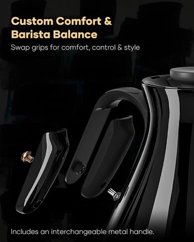 Cocinare Gooseneck Electric Kettle with One-touch ±1℉ Temperature Control & Digital Screen for Pour Over Coffee & Tea, Rapid Boil Hot Water, 0.6L White (FLOW B6) in Kuwait