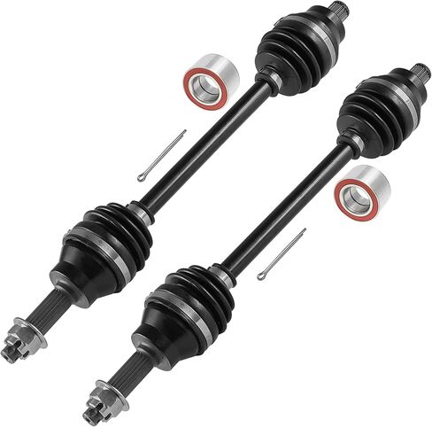 Caltric Rear Left and Right Cv Joint Axle with Bearing Compatible with Polaris Hawkeye 300 2X4 4X4 2006-2011 in Saudi Arabia