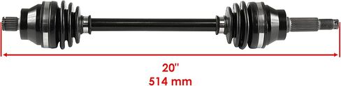 Caltric Rear Left and Right Cv Joint Axle with Bearing Compatible with Polaris Hawkeye 300 2X4 4X4 2006-2011 in Saudi Arabia