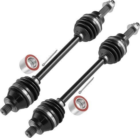 Caltric Rear Left and Right Cv Joint Axle with Bearing Compatible with Polaris Hawkeye 300 2X4 4X4 2006-2011 in Saudi Arabia