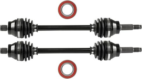 Caltric Rear Left and Right Cv Joint Axle with Bearing Compatible with Polaris Hawkeye 300 2X4 4X4 2006-2011 in Saudi Arabia