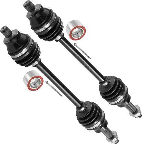 Caltric Rear Left and Right Cv Joint Axle with Bearing Compatible with Polaris Hawkeye 300 2X4 4X4 2006-2011 in Saudi Arabia