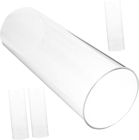 4PCS Glass Candle Covers Windproof Candle Shades Glass Holders for Home Decoration Weddings and Parties in Saudi Arabia