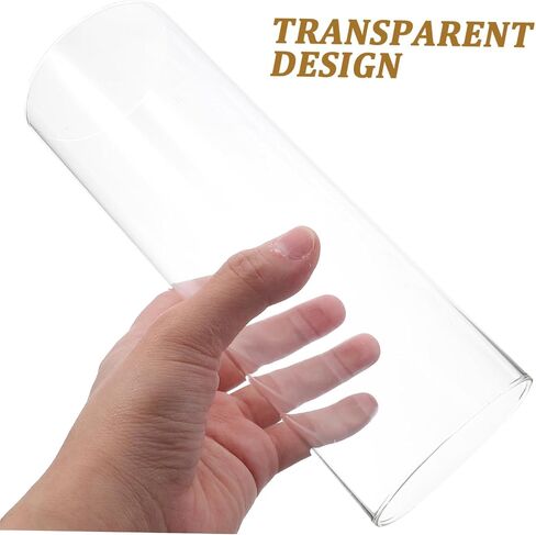 4PCS Glass Candle Covers Windproof Candle Shades Glass Holders for Home Decoration Weddings and Parties in Saudi Arabia