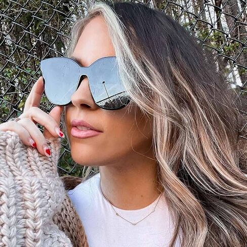 نظارات شمسية كبيرة الحجم من DIFF Gia Designer للنساء حماية من الأشعة فوق البنفسجية 400، إطارات عصرية in Kuwait