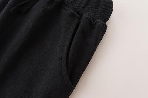 Amiyan Toddler Sweatpants بنطلون القطن مع جيب وركض السراويل المزخرفة للأطفال 2-7Y in Kuwait