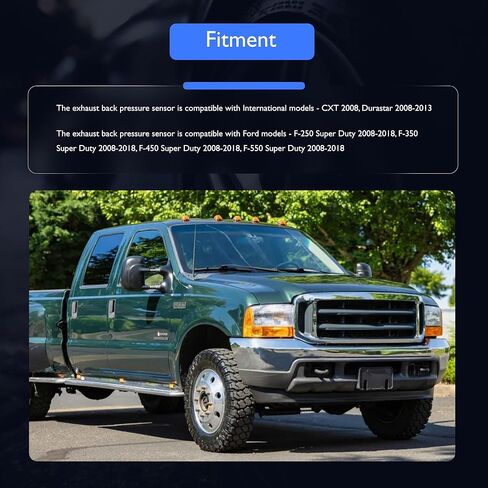 مستشعر ضغط عادم Hisport-متوافق مع CXT Durastar Ford F-250/F-350/F-450/F-550 Super Duty استبدال 1846480C2 in Saudi Arabia