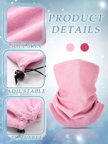 2 قطعان شتاء الرقبة تدفئة التزلج الوجه Gaiter Fleece وشاح الرياح الرأس المقاوم للرياح مع تغطية وجه الرباط للتزلج على التزلج in Saudi Arabia