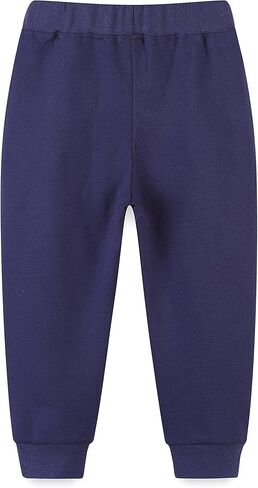Amiyan Toddler Sweatpants بنطلون القطن مع جيب وركض السراويل المزخرفة للأطفال 2-7Y in Kuwait