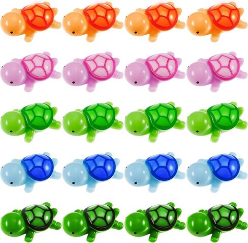 Jetec Turtle Figure Sea Turtle Miniature Figurines Mini Figurines in Bulk Multicolor Sea Turtle Figure for Ocean Animal Figurines DIY Home Garden Birthday Party Favor Decoration (30 Pieces) in Saudi Arabia