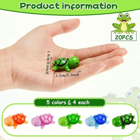 Jetec Turtle Figure Sea Turtle Miniature Figurines Mini Figurines in Bulk Multicolor Sea Turtle Figure for Ocean Animal Figurines DIY Home Garden Birthday Party Favor Decoration (30 Pieces) in Saudi Arabia