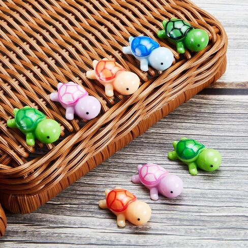 Jetec Turtle Figure Sea Turtle Miniature Figurines Mini Figurines in Bulk Multicolor Sea Turtle Figure for Ocean Animal Figurines DIY Home Garden Birthday Party Favor Decoration (30 Pieces) in Saudi Arabia