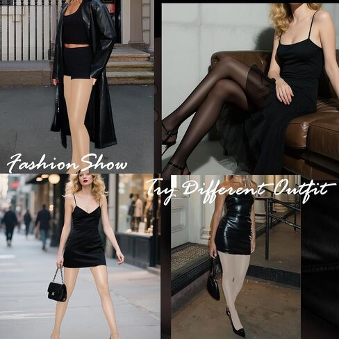 Buauty Women's Shiny Pantyhose Shimmer Sheer Tights High Waist Oil Silk Stockings for Party Night Out Clubwear in Saudi Arabia