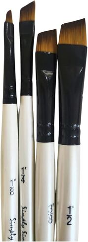 Daler-Rowney Simply Simmons Paintbrush, Size 10/0 inch, White in Saudi Arabia