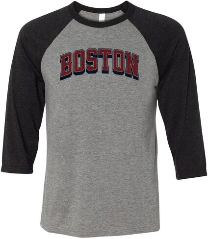 Red Boston Red Raglan Sleeve Baseball Shirt Usisex in Kuwait