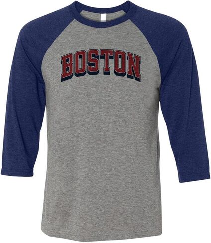 Red Boston Red Raglan Sleeve Baseball Shirt Usisex in Kuwait