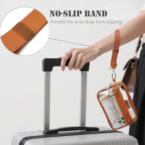 Clear Crossbody Purse Wristlet Wallet Stadium Approved Clear Bag Handbag for Concerts Sports Events in Saudi Arabia