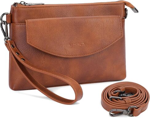 APHISON RFID WRISTLET WARTETS CHLUCT FOR FOR Women ، HOOLET محفظة محفظة حقيبة كروس الكتف مع حامل البطاقة in Saudi Arabia