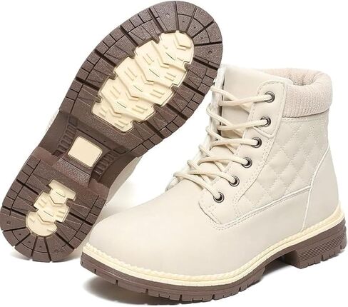 Winter Hiking Boots Women Waterproof Snow Ankle Booties Work Boots Warm Fur Lined Trekking Shoes Winter Lace up Booties for Women in Kuwait