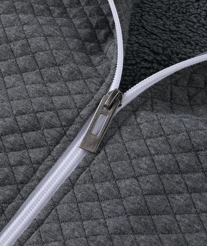 ZITY Men's Zip Up Hoodie Heavyweight Winter Sweatshirt Fleece Sherpa Lined Warm Jacket in Kuwait