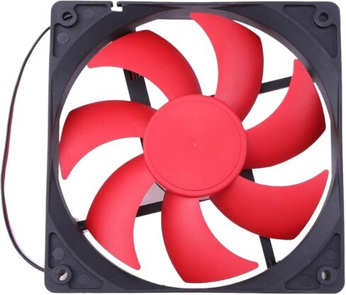 12V 140mm 2 Pin Quiet PC Case Cooling Fan CPU Radiator Radiator Computer Fan Accessories 120x120x25mm Cup Computer Fan(12X12CM_NO RGB) in Saudi Arabia