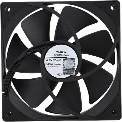 1pc TL-G12 120MM Silent-Balance Fan 4PIN PWM Heatsink Dual Ball Bearing Performance PC CPU Cooler Replaces Fans(TL-G12B_NO RGB) in Saudi Arabia