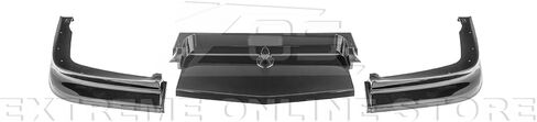 Replacement For 1997-2004 Chevrolet Corvette C5 ALL Models | Performance Style Front Bumper Vented Lower Lip Splitter (ABS Plastic - Painted Glossy Black) in Saudi Arabia