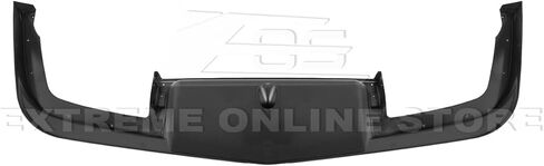 Replacement For 1997-2004 Chevrolet Corvette C5 ALL Models | Performance Style Front Bumper Vented Lower Lip Splitter (ABS Plastic - Painted Glossy Black) in Saudi Arabia