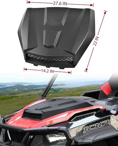 SAUTVS Sport Hood Scoop for Polaris General 1000/4 1000 EPS 2016-2022 Accessories, Turbo Hood Scoop Kit(Replace OEM #5456064) in Saudi Arabia