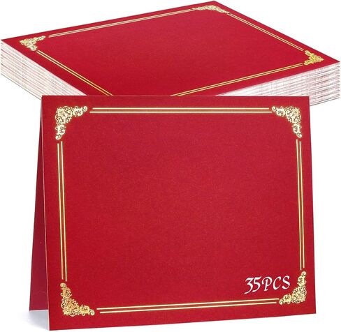 gisgfim 35Pcs Certificate Holders Diploma Covers Single Sided Gold Foil Border Award Certificate Covers for Letter Size 8.5x11 Certificates Cardstock Document Papers Storage Organizer (Purple) in Kuwait