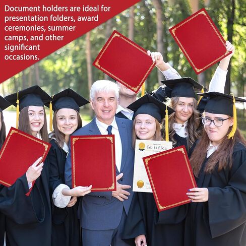 gisgfim 35Pcs Certificate Holders Diploma Covers Single Sided Gold Foil Border Award Certificate Covers for Letter Size 8.5x11 Certificates Cardstock Document Papers Storage Organizer (Purple) in Kuwait