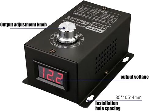 12V 24V 36V 8A 200W Universal Fan Governor PWM Modulation Motor Electronic Voltage Regulator Stepless Speed Change Switch in Saudi Arabia